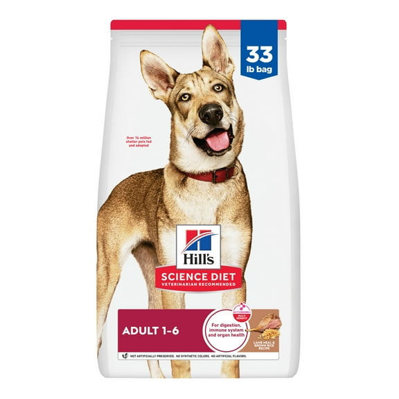 Hill's Science Diet Lamb & Brown Rice Dry Dog Food, 33lb Bag