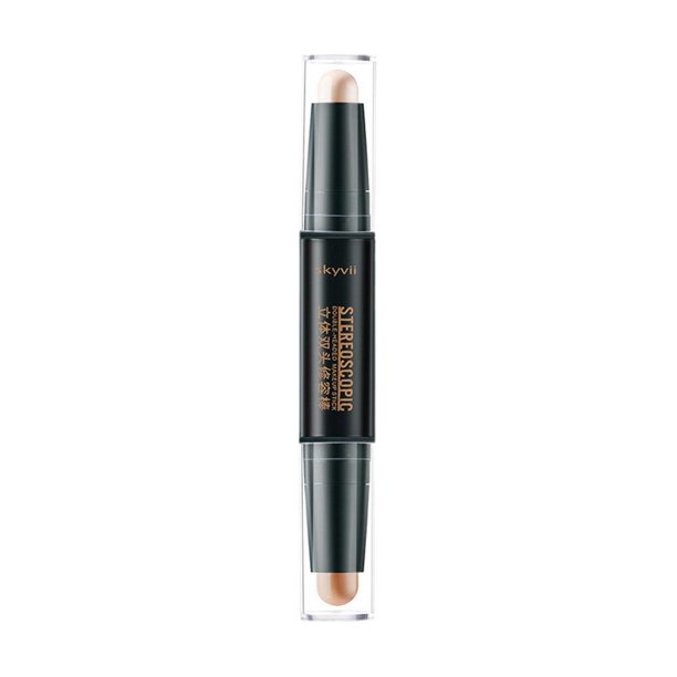 CAIROYAR Maquillaje de doble punta Base Iluminador Stick Nariz Corrector casero Reino Unido