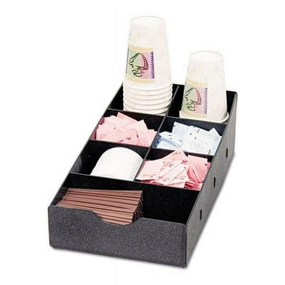 Vertiflex  Condiment Caddy  8.75w x 16d x 5.25h  Black