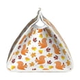 thumbnail image 3 of Lsque Cartoon Squirrel Printed Long Tissue Box Cover Holder, Facial Paper Organizer Dispenser,Triangle with Bottom Belt, PVC Leather Decorative Organizer, 3 of 9