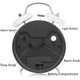 thumbnail image 3 of Reloj despertador Vevor doble campana 4 pulgadas pantalla 3D blanco, 3 of 5