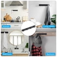 thumbnail image 5 of Unique Bargains Coat Rack Wall Mount, 2 Pcs 11" Metal Round Wall Hooks Rail with 4 Hooks, Black, 5 of 5