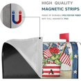 thumbnail image 5 of 4th of July Patriotic Flower Basket Mailbox Cover, Independence Day Magnetic Mailbox Cover, 21x18 Inch USA Floral American Flag Stars Stripes Decorative Standard Size Mailbox Post Cover, 5 of 6