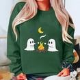 thumbnail image 3 of Generic Halloween Sweatshirt Women Spooky Season Shirt Ghost Black Cat Graphic Embroidered Fall Pullover Tops, 3 of 3