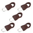 thumbnail image 1 of enqiretly Bag Zipper Puller Detachable Clothes Zipper Slider Replacement Suitcase Zip Head, Brown, Size 5, 5pcs, 1 of 1