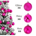 thumbnail image 3 of RBCKVXZ 24Pcs Christmas Tree Balls Ornaments for Xmas Christmas Tree 30mm/1.18" Shatterproof Christmas Decorations Hanging Bulbs for Holiday Wedding Party Christmas Gifts on Clearance, 3 of 6