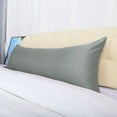 thumbnail image 6 of PiccoCasa Satin Body Pillowcase Silky Long Pillowcase for Hair and Skin, Queen Grey, 6 of 7