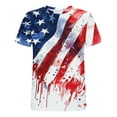 thumbnail image 3 of qucoqpe Patriotic Shirts for Men 4th of July Sports T-Shirts Summer Crew Neck Short Sleeve America Flag Tops Graphic Tees, 3 of 5