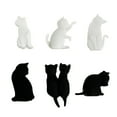 thumbnail image 1 of Ramiter 6pcs Chat Boisson Marqueurs Animal Chat Chat Chat Charmes Verre de Silicone Marqueurs Affichage Verre, 1 of 5