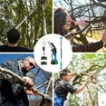 thumbnail image 4 of Mulaxen 2-in-1 Cordless Pole Saw Handheld Mini Chainsaw Electric High Branch Saw Portable Electric Pruning Shears Chainsaw for Wood Cutting & Trimming liberal, 4 of 9