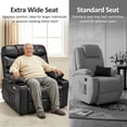thumbnail image 5 of MCombo 27.2'' Extra-Wide Seat Oversized Power Lift Recliner Chair for Elderly, Faux Leather(Black), 5 of 9