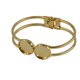 thumbnail image 3 of Brazalete DIY 2 Unids 16mm Configuración en Bisel Base en Pad Cabochon Oro KC Gold, 3 of 8