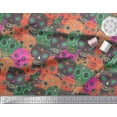thumbnail image 3 of Soimoi Modal Satin Fabric Artistic Skull Print Fabric by The Yard 42 Inch Wide, 3 of 3