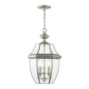 Livex Lighting Monterey Outdoor Chain Hang in Brushed Nickel