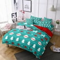 thumbnail image 1 of MAWCLOS Coverlet Set Printed Quilt Sets 3 Pieces Christmas Microfiber Bedspread Lightweight Comforter Breathable Ultra Soft With 2 Pillowcases Style O Full, 1 of 1