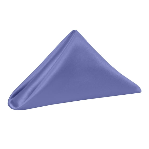 Ultimate Textile (5 Dozen) Satin 20 x 20-Inch Dinner Napkins - for Wedding, Special Event or Banquet use, Violet Purple