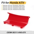 thumbnail image 2 of M MATI 80311-HN5-670 Red Battery Cover Lid for Honda Rancher 350 TRX350 2000-2003, 2 of 9