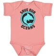 thumbnail image 3 of Inktastic Save Our Oceans with Dolphin Boys or Girls Baby Bodysuit, 3 of 5