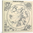 thumbnail image 1 of ARTCANVAS The Celestial Globe-Southern Hemisphere 1515 Canvas Art Print by Albrecht Durer - Size: 36" x 36" (0.75" Deep), 1 of 9