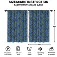 thumbnail image 2 of Blackout Kids Curtains,Blue Christmas Holly and Candy Cane Pattern Childrens Insulated Curtains Set Of 2,Bedroom Essentials,Toddler Room Decor 42"x63", 2 of 5