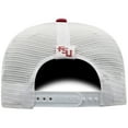thumbnail image 4 of Men's Top of the World Garnet/White Florida State Seminoles Trucker Snapback Hat, 4 of 4
