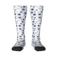 thumbnail image 1 of Balery blue Snowflake Prints Calcetines novedosos Calcetines deportivos Calcetines hasta la rodilla Calcetines de algodón Calcetines originales y geniales, 1 of 6