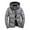 Gray 1, variant on Kureaily Men's Thick Hooded Winter Down Jacket Short Outerwear Warm Coat For Outdoor Activities