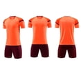 thumbnail image 4 of ITSAME Boys Soccer Jersey Set 2-Piece, Crewneck Tops and Shorts Quick-Dry Performance Football Outfits Orange Size 12-13, 4 of 6