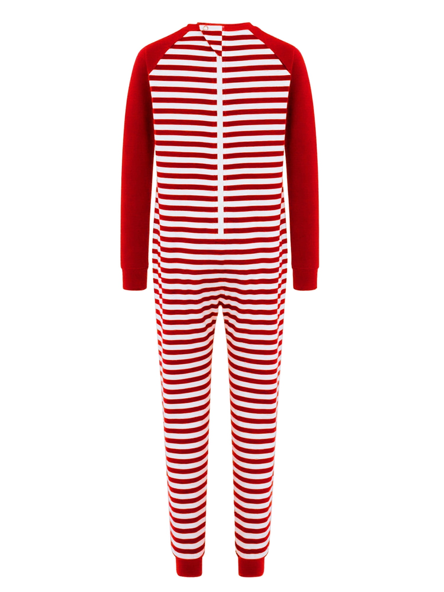 vastwit Adaptive Jumpsuit for Kids Autism Sensory Special Needs Anti-Strip Romper Striped One Piece Pajamas Red 12