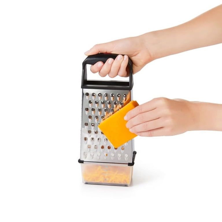 OXO SoftWorks 12" Stainless Steel Box Grater, Black photo 3