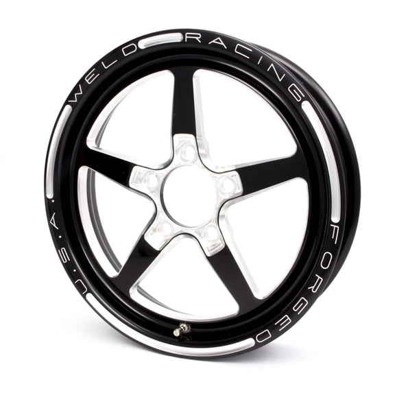 Weld Alumastar 1-Piece 15x3.5 / 5x4.5 BP / 2.25in. BS Black Wheel - Non-Beadlock - 88B-15202