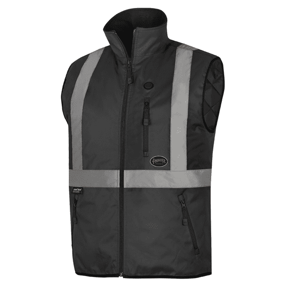 Pioneer Pioneer - Heated Safety Vest - Hi-Vis Black - Size Medium