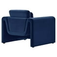 thumbnail image 4 of Armchair Accent Chair, Midnight Blue, Velvet, Living Kitchen Cafe Bistro Hospitality Restaurant, Modern Contemporary Boutique HB34902, 4 of 9