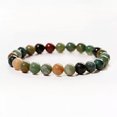 thumbnail image 2 of K-KED Natural 8mm Stone Bracelet Indian Agates Beads Energy Healing Yoga Bracelet, 2 of 4