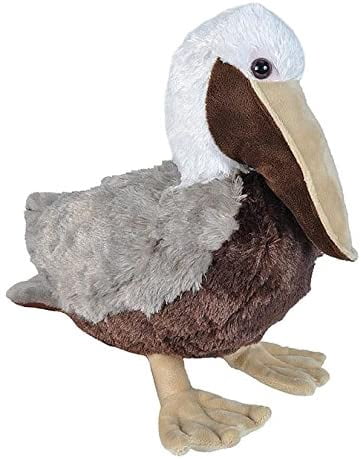Wild Republic Brown Pelican Plush, Stuffed Animal, Plush Toy, Gifts for Kids, Cuddlekins 15 Inches