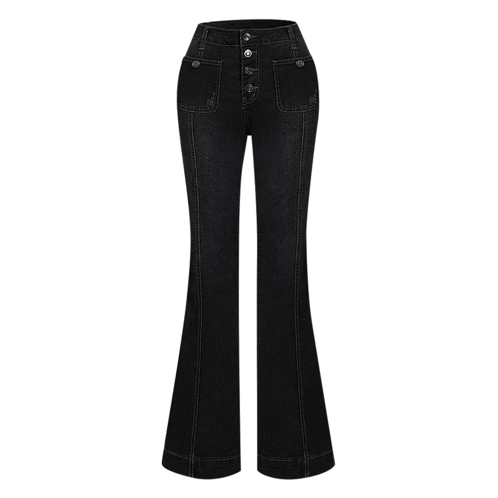 ZHAGHMIN Vintage High Waisted Bootcut Jeans for Women Slim