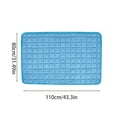 thumbnail image 3 of Pet Cooling Mat for Dogs, Medium Reusable Dog Home Mat Extra Large Easy-Fold Pet Cool Pad for Home Travel, Self Cooling Pad for Cats in Hot Summer Cool Pad for Dogs (Blue, 110 * 80cm), 3 of 5