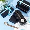 thumbnail image 2 of 6pcs 1-Slot Watch Box Black Cardboard Watch Storage Box 2.5 x 5.7 Inch Watch Display Holder Watch Travel Case with Sponge for Wristwatches Bracelet Jewelry Packing Organizer DIY Making, 2 of 6