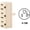 Ivory, variant on Leviton 697 Duplex Receptacle — UL Listed for US Residential Electrical Code Compliance, Drop-in NEC-Standard Wiring