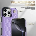 thumbnail image 3 of Allytechgroup Flip Wallet Case for iPhone 16 Pro with Cards Holder, PU Leather Phone Case with Lanyard Kickstand Shockproof Back Cover for iPhone 16 Pro, Purple, 3 of 8