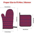 thumbnail image 2 of Fishman Donuts Oven Mitts and Pot Holders Sets,Heat Resistant Non Slip Kitchen Gloves Hot Pads with Inner Cotton Layer for Cooking BBQ Baking Grilling, 2 of 6