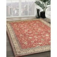 thumbnail image 3 of Ahgly Company Machine Washable Indoor Square Traditional Brown Area Rugs, 5' Square, 3 of 7