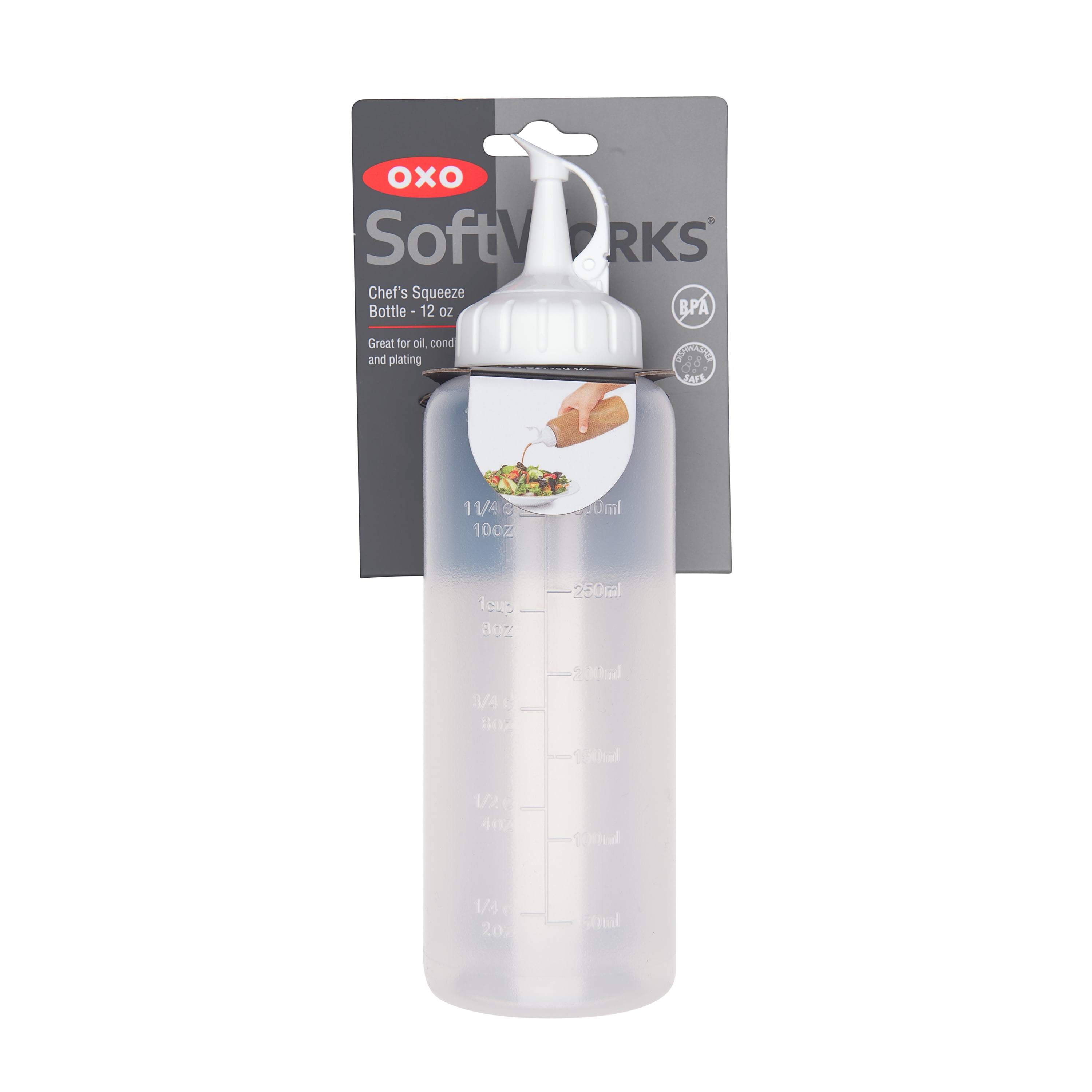 OXO Softworks Chef's Squeeze Plastic Bottle, Medium 