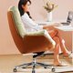 thumbnail image 5 of Arm Ergonomic Office Chair Computer Swivel Comfy Boss Living Room Office Chair Gaming Conference Sillon Oficina Furniture SR50OC My Lux Decor Round, 5 of 22