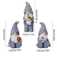 thumbnail image 2 of 3-Piece Easter Gnome Resin Desktop Decorations, Cute Spring Home Ornaments, Festive Gift, Handmade Carving, Versatile for Indoor & Outdoor Use, 2 of 5