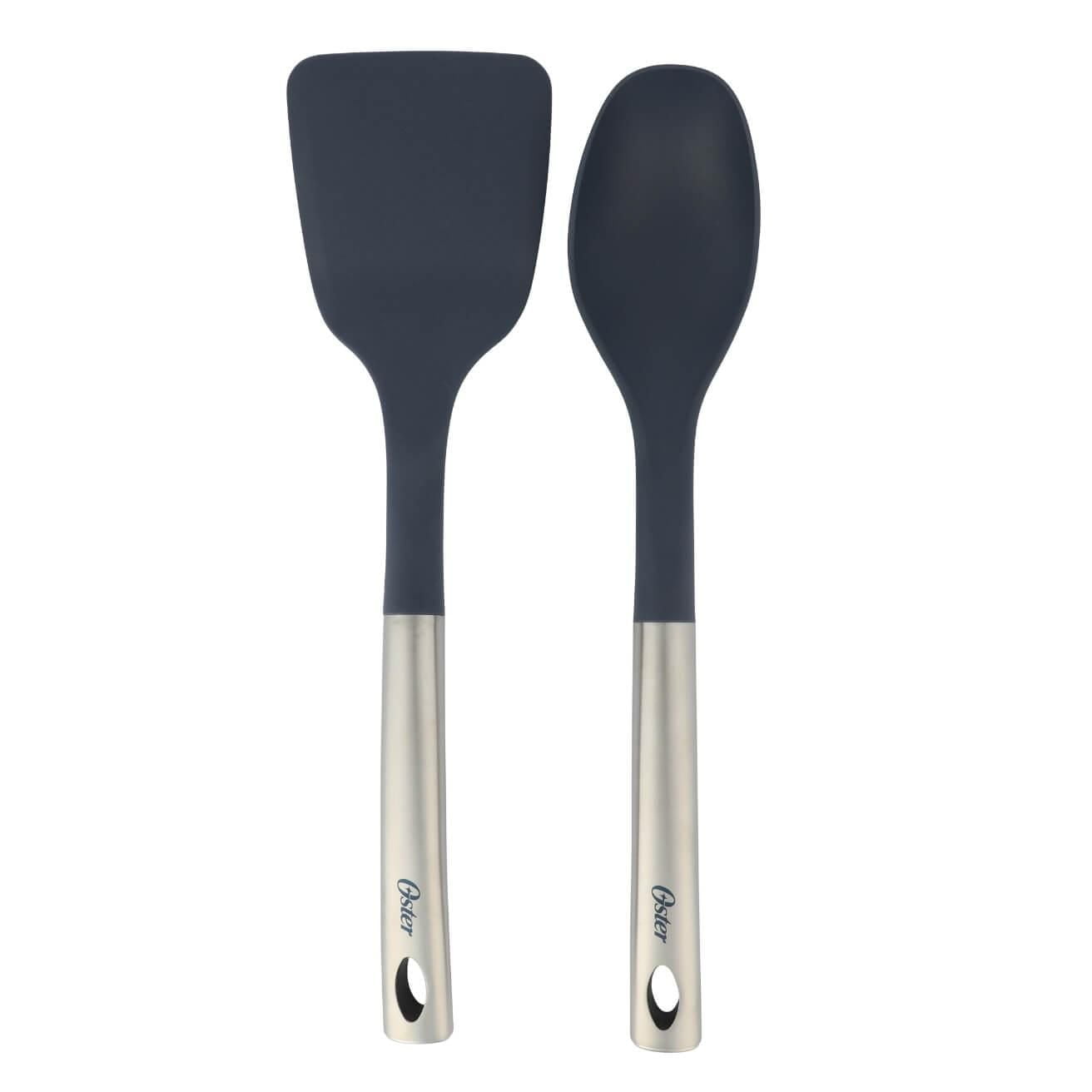 Oster Hawke Batterie de cuisine en aluminium 14 pièces avec feutres, saphir bleu