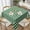 Dark Forest Green and White, variant on Square Table Cloth, Classic Simple Light Green and White Striped Tablecloths Washable Table Cover for Kitchen Dinning Party Tabletop Modern Decoration,60inch
