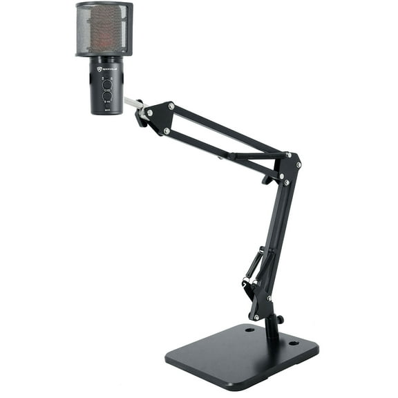 Rockville ROCK-STREAM PRO Gaming Streaming Recording USB Microphone Boom Stand