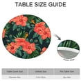 thumbnail image 5 of Floral Tablecloth Abstract Watercolor Pattern Waterproof Round Cover with Elastic Edges and Back for Rustic Dining, 5 of 6