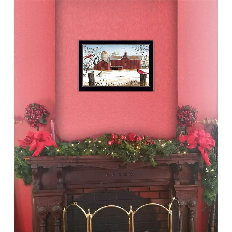 Pottersburg Bridge Wall Art By Billy Jacobs - 15x19 Inch Framed Americana Print, Black Frame, Ready To Hang